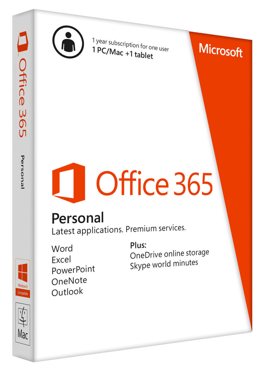 Microsoft Office 365 Personal – Annual Subscription